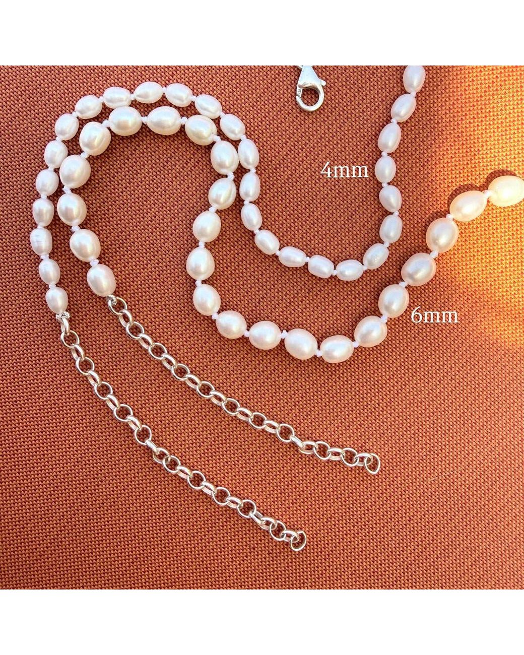 Leni James Metallic The Monaco Pearl Necklace
