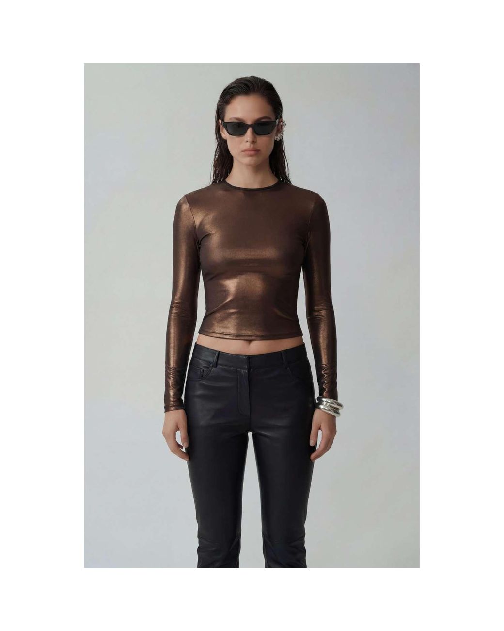 Room 24 Black Alice Top Bronze