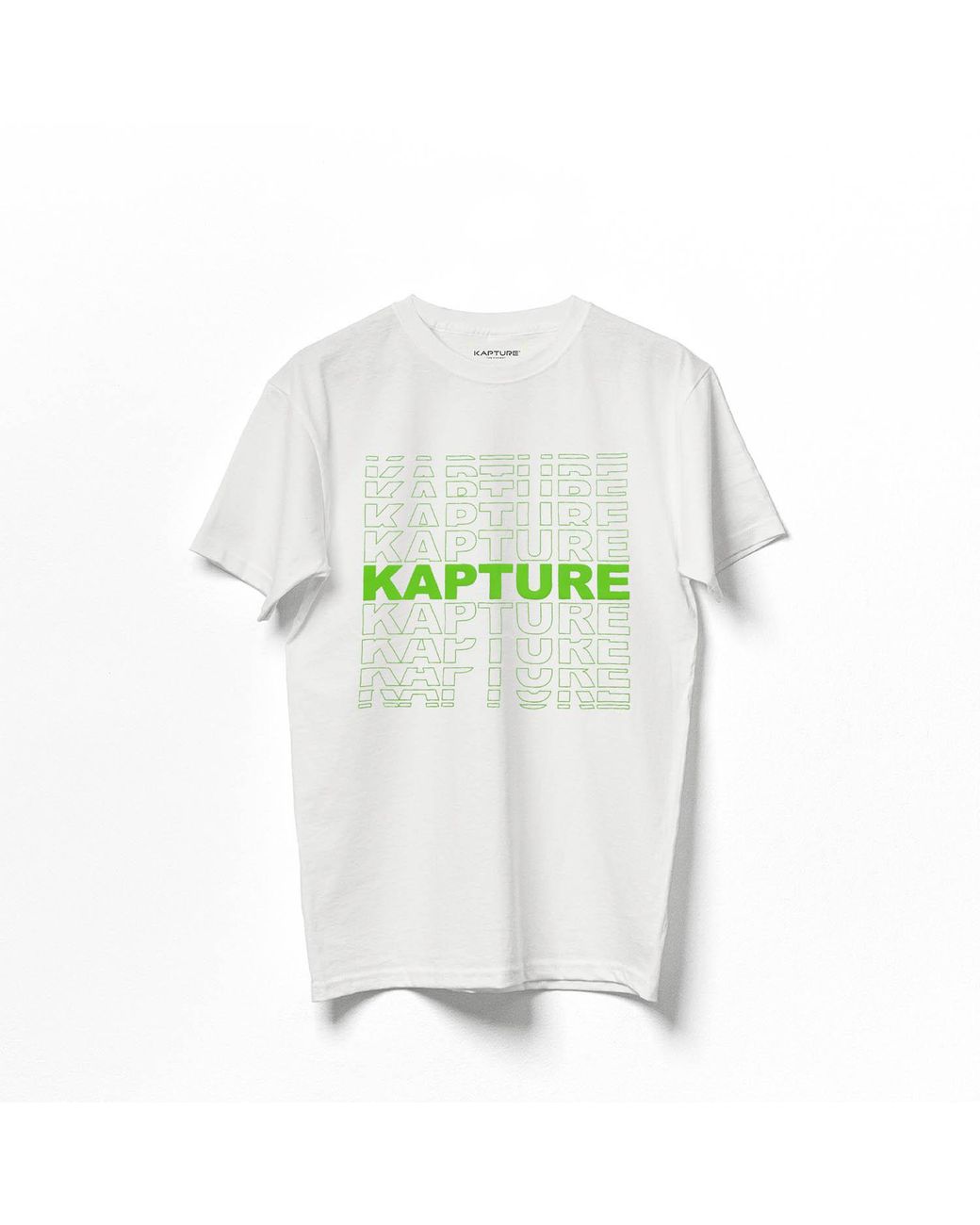 Kapture White Light Printed Tee for men