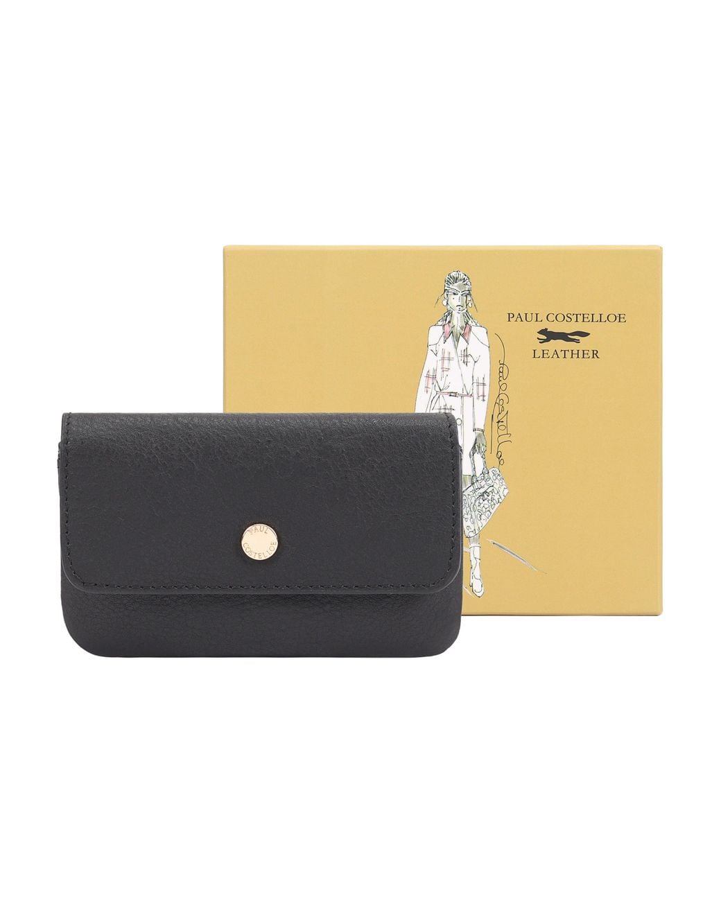 Paul Costelloe Black Isla Leather Purse