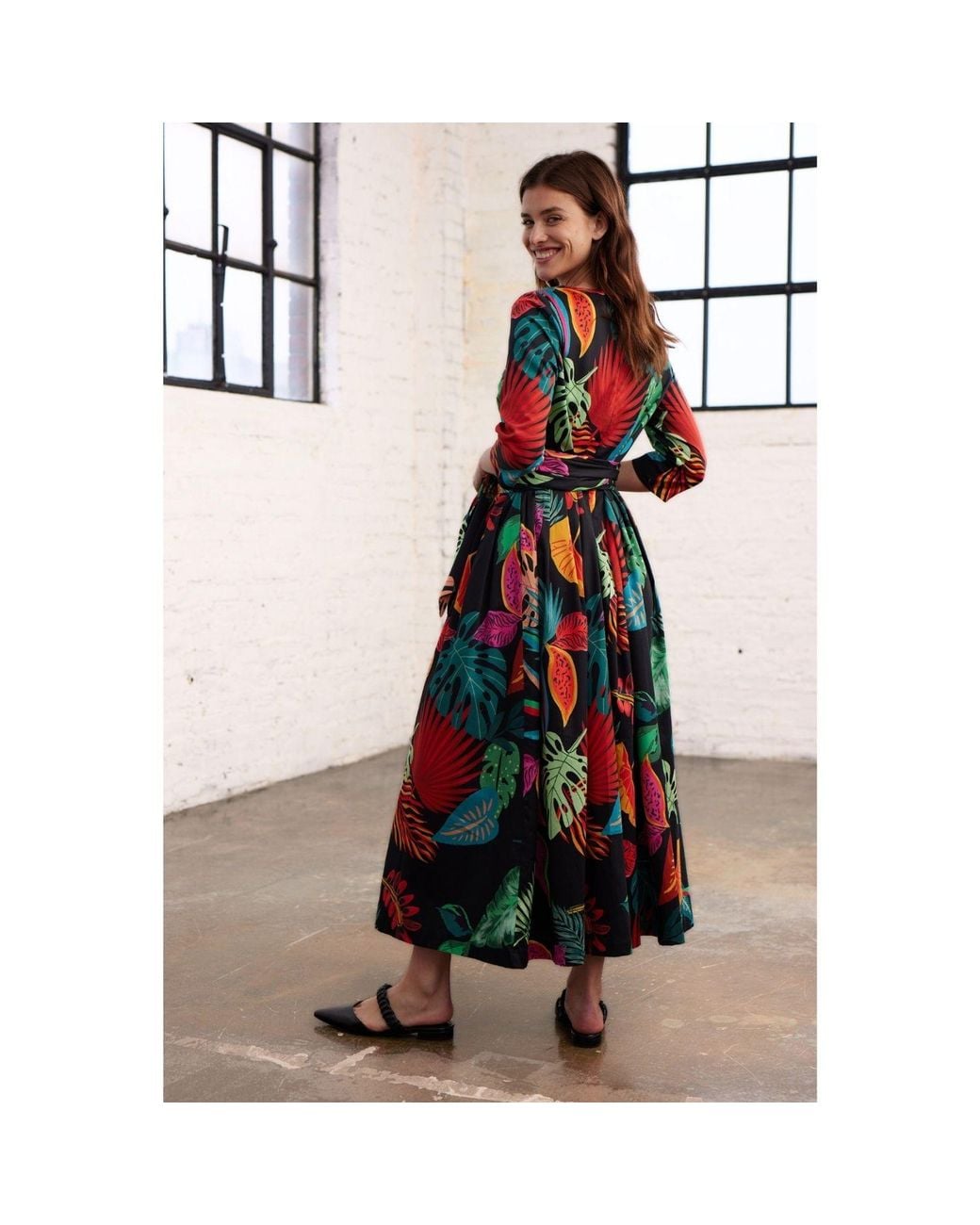 Marianna Déri Green Tropic Print Maxi Dress