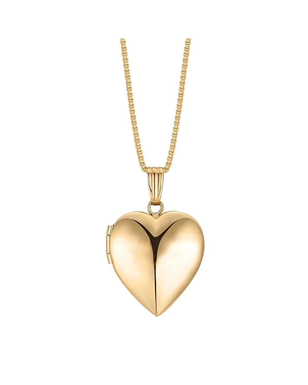 Katy Faye Metallic Valentina Heart Locket