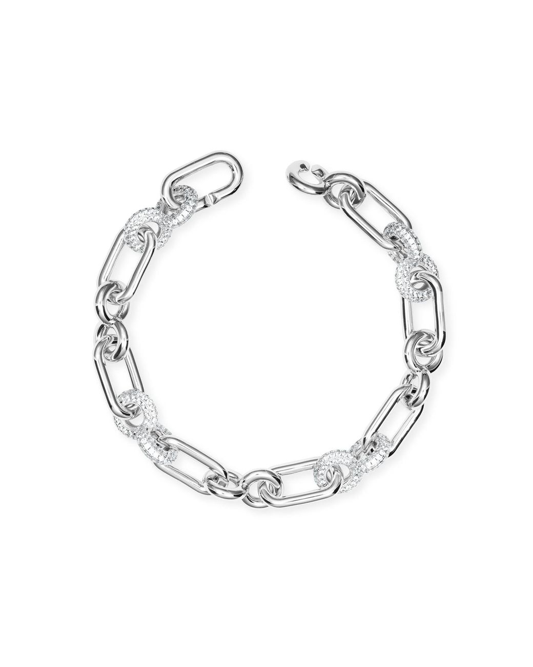 Meulien Metallic Infinity Circle Link Bracelet
