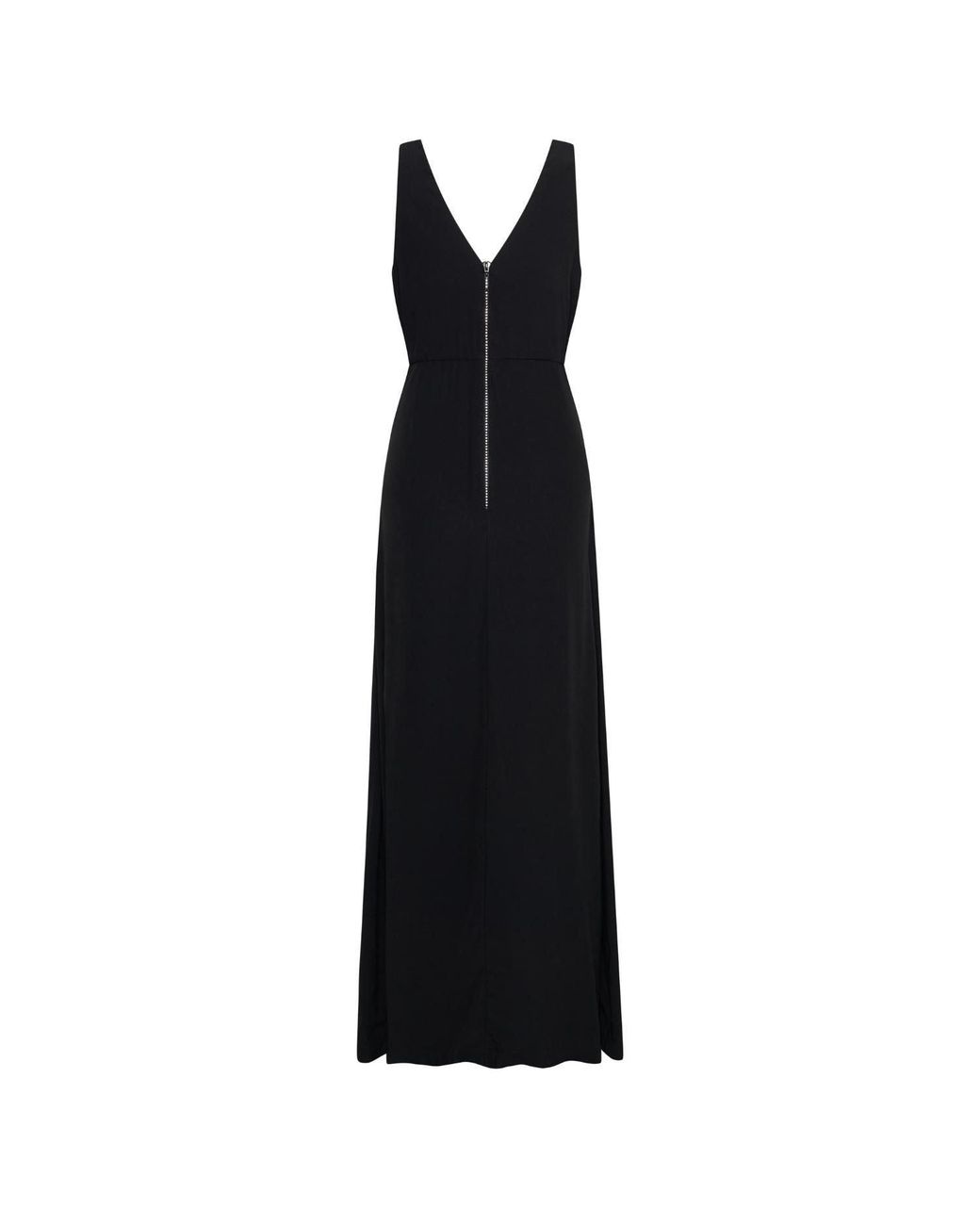 Deer You Black Margaret Mesmerising Floor Length Gown With Godet Panel & Crystal Zipper