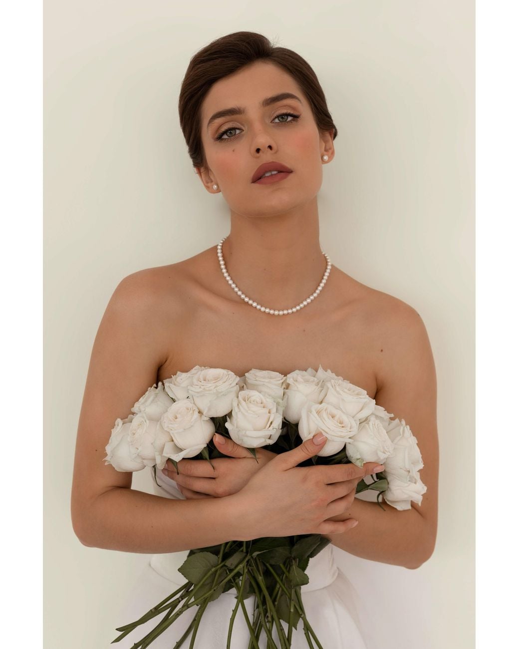 Katy Faye Metallic Cecile Pearl Earrings