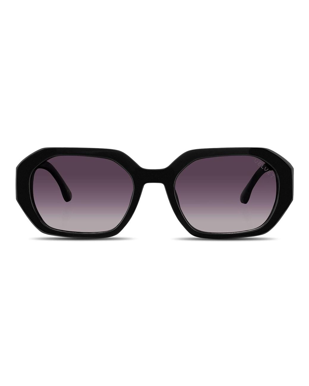 Velvet Eyewear Brown Geometric Sunglass Style