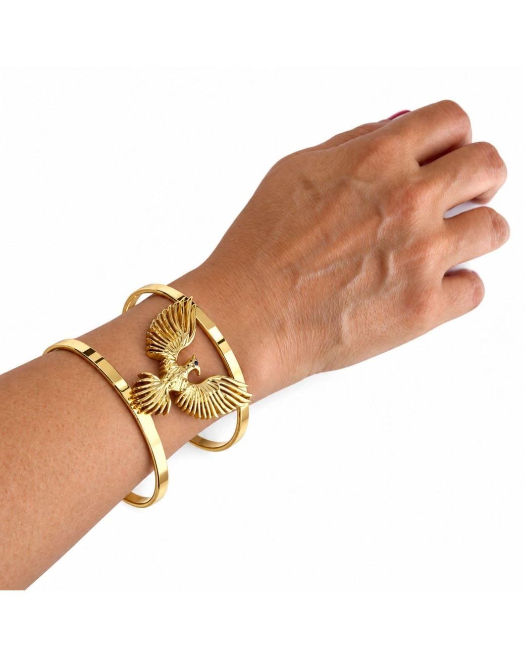 Jagged Halo Jewelry Metallic Phoenix Adjustable-Filled Cuff