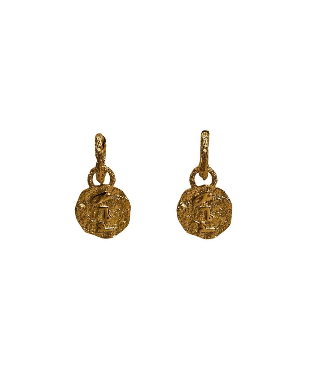 Claire Hill Designs Metallic F* This Sh* Huggie Hoops