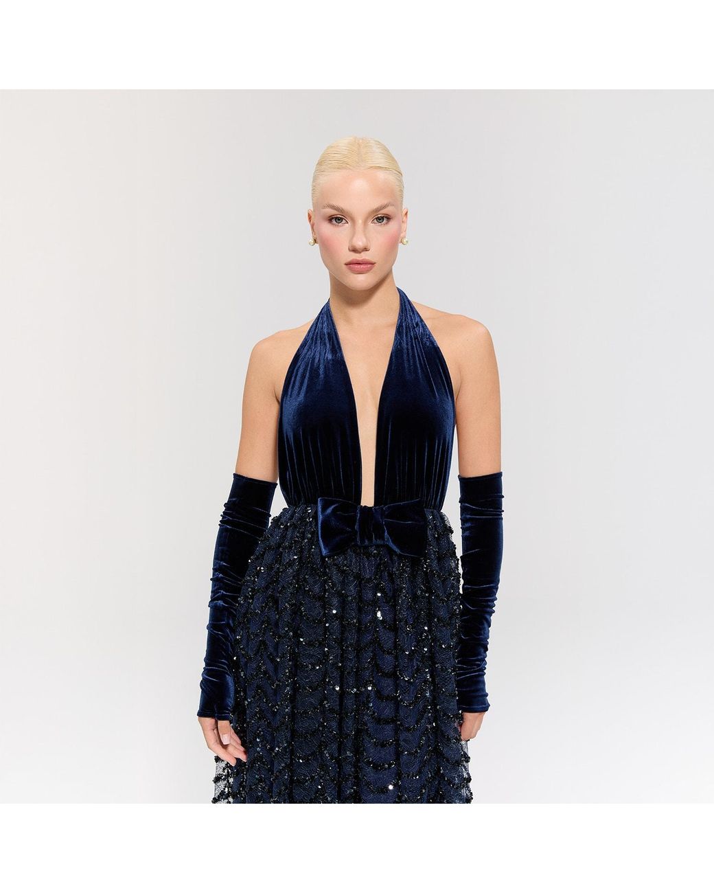 Nur Karaata Blue Crownlight Gown