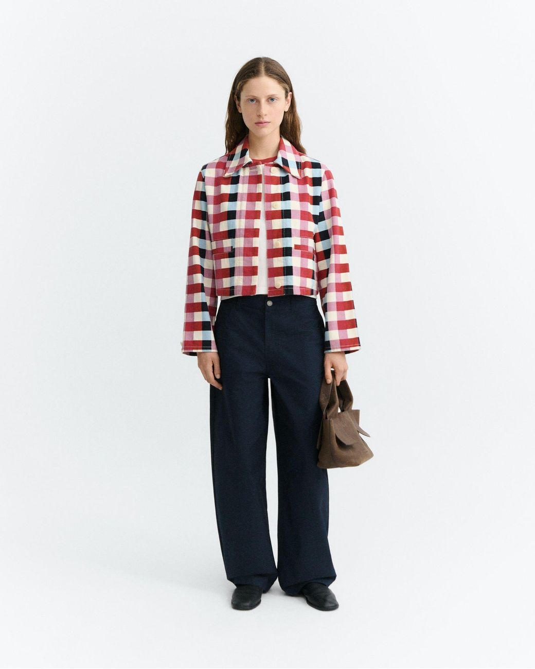 Thinking Mu Red Check Cheshire Astrid Jacket
