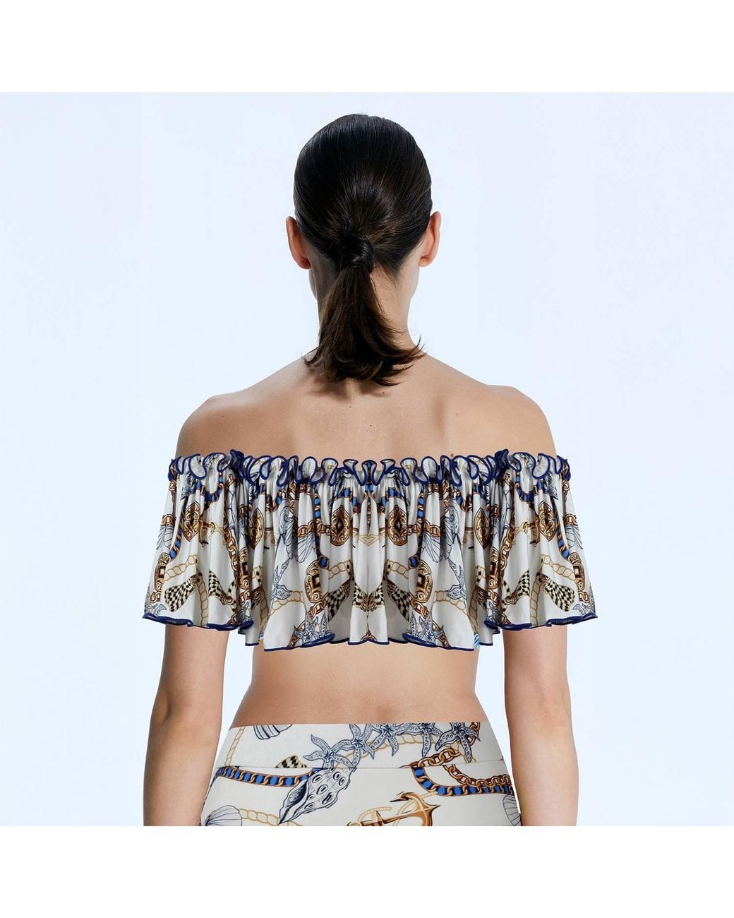 Nur Karaata Blue Helianthus Tropezienne Top
