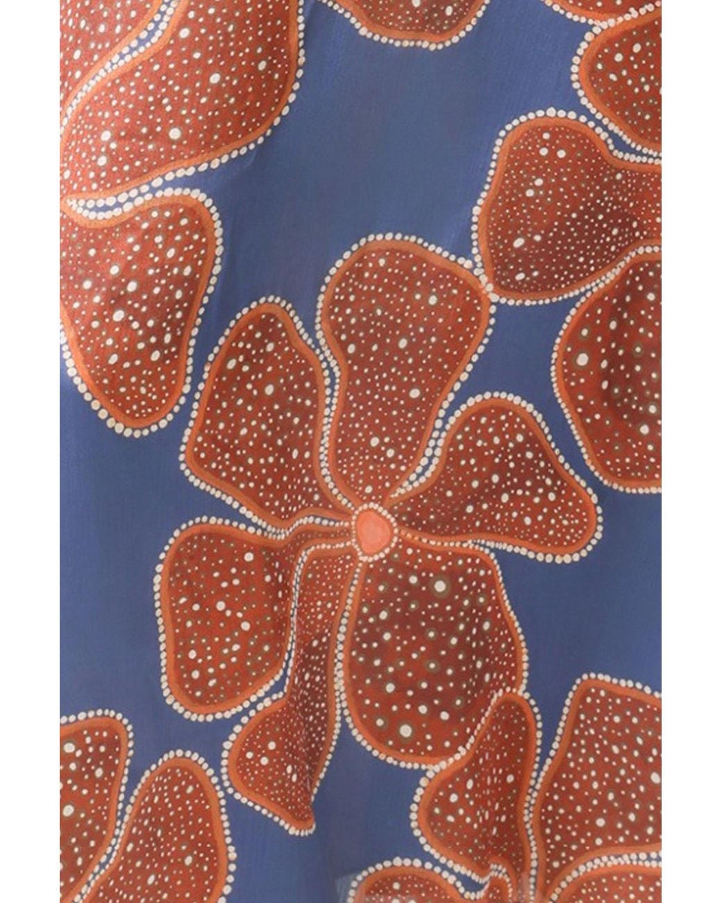Traffic People Red Full Bloom And Floral Print Hera Dress