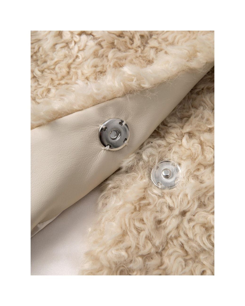Jakke Natural Neutrals Arc Lines Coat
