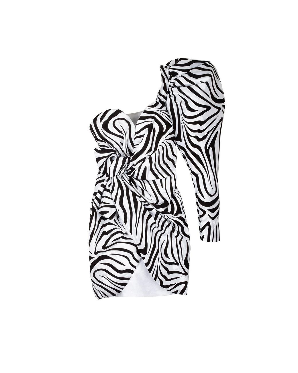 Paloma Lira White Zebra Extravaganza Dress