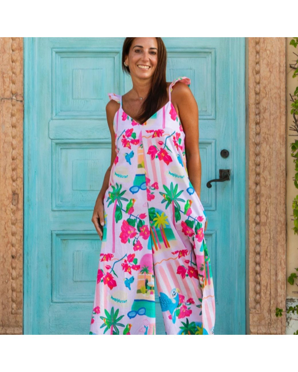 Pick Happy White Limited Edition Angel Jumpsuit Palm Beach