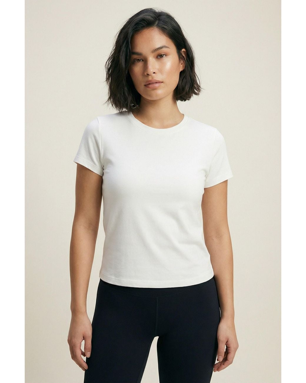 ROAV White Short Sleeved Fitted Round Neck T-Shirt