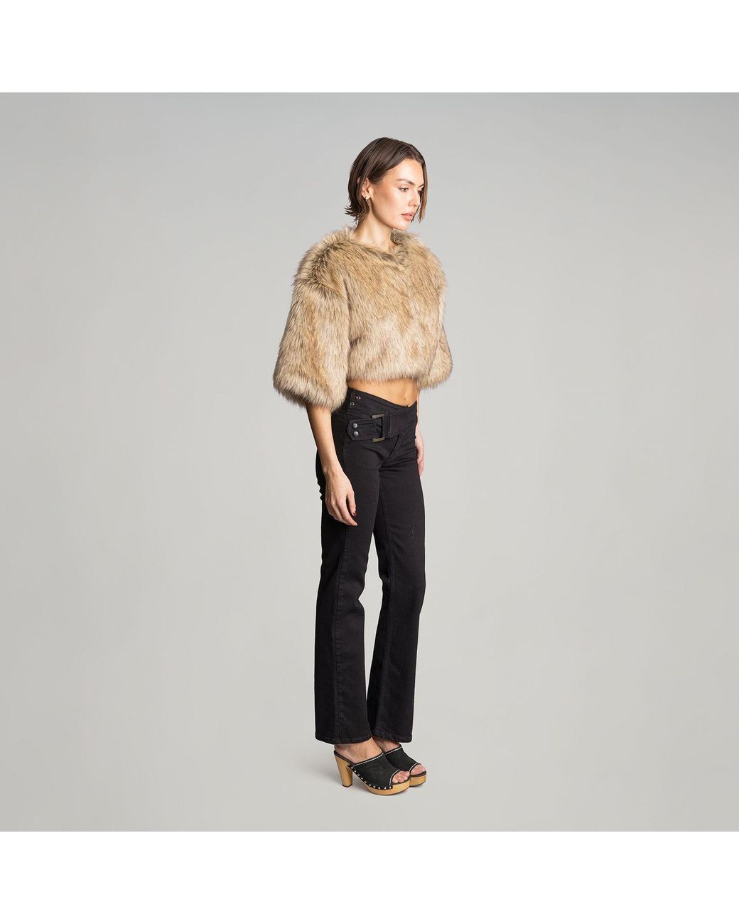 Love and Nostalgia Natural Little Fur Coat