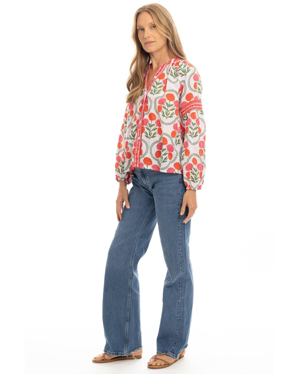 Bindu Red Carlie Blouse