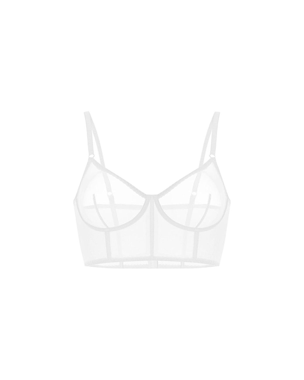Zhilyova White Unnamed Corset Bra
