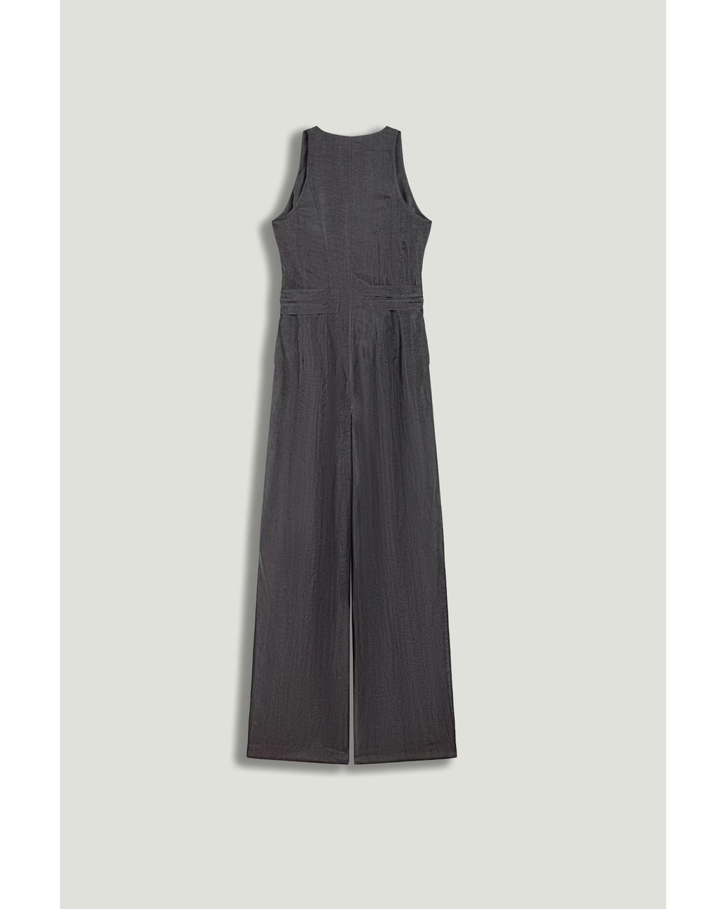 Nocturne White Metal Belt Detail Jumpsuit