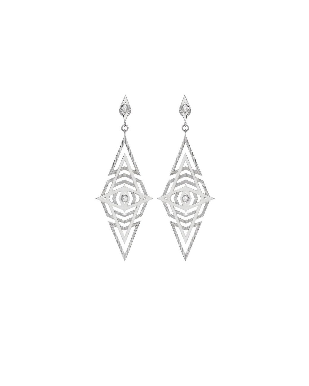 Zoe & Morgan Metallic Volcano Earrings