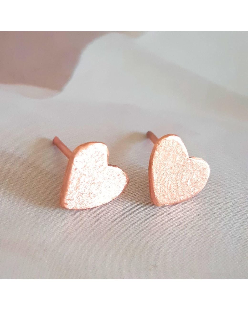 Lily Flo Jewellery White Heart Sterling Earrings