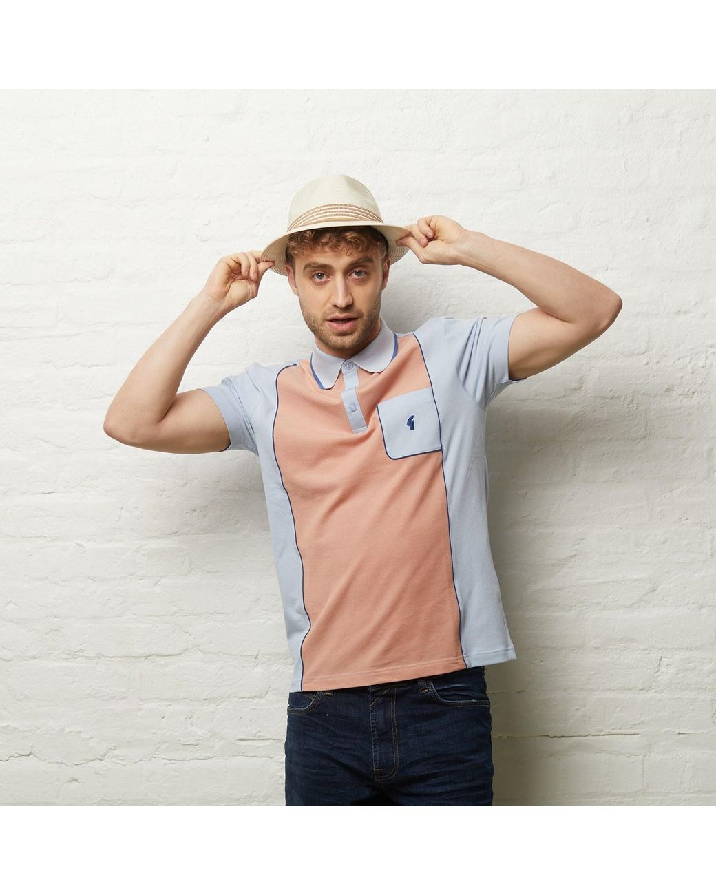 Dasmarca Hats Natural Dasmarca Jordan And Tan Two Tone Summer Crushable Hat Packable Hat For for men