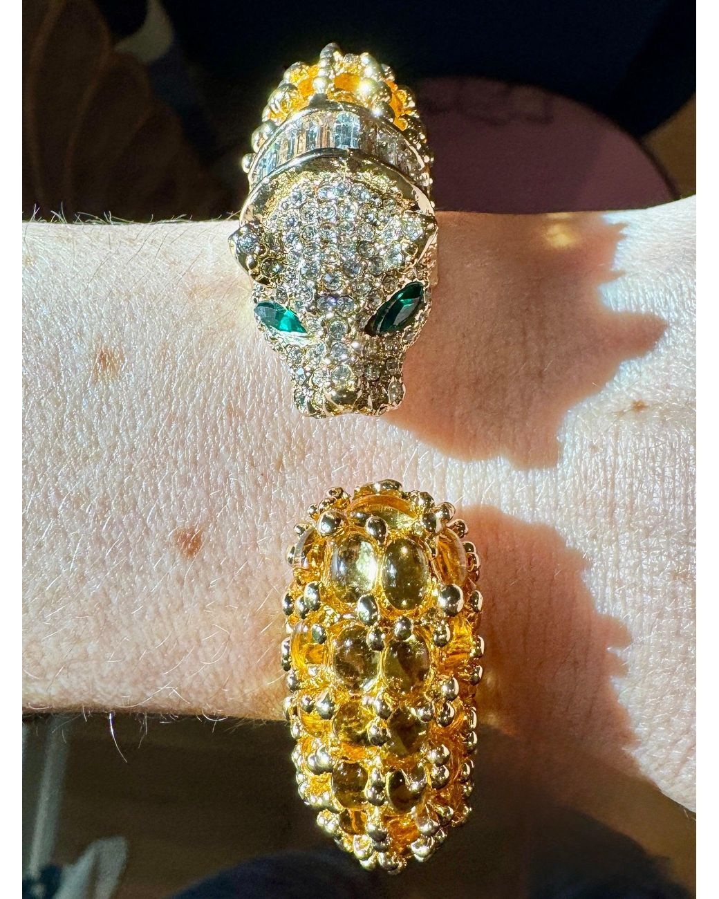 Laura Gray Metallic Citrine Panther Bracelet