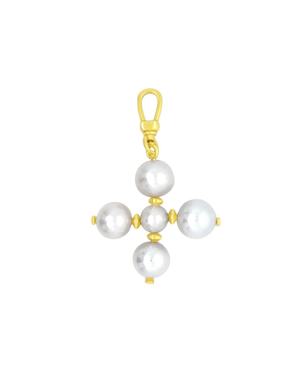 GEM BAZAAR Metallic Bottony Pearl Cross