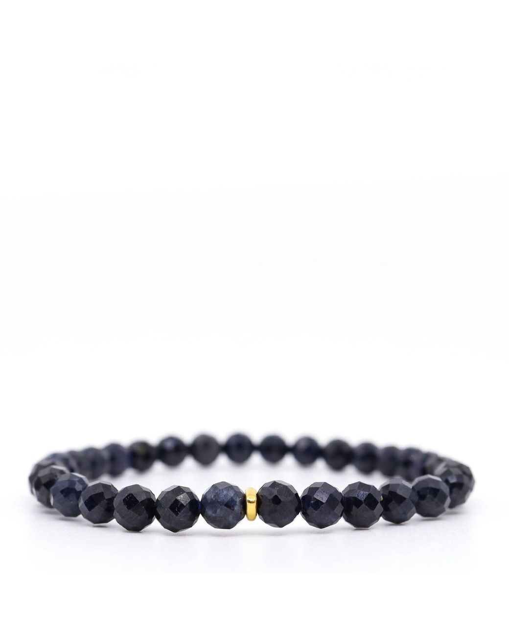 Shar Oke Blue Sapphire & Solid Bracelet for men