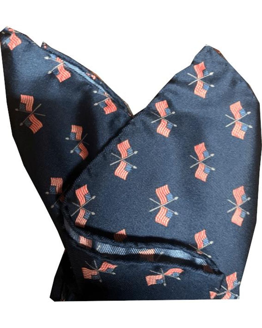 Lazyjack Press Blue Doodle Dandy Pocket Square for men