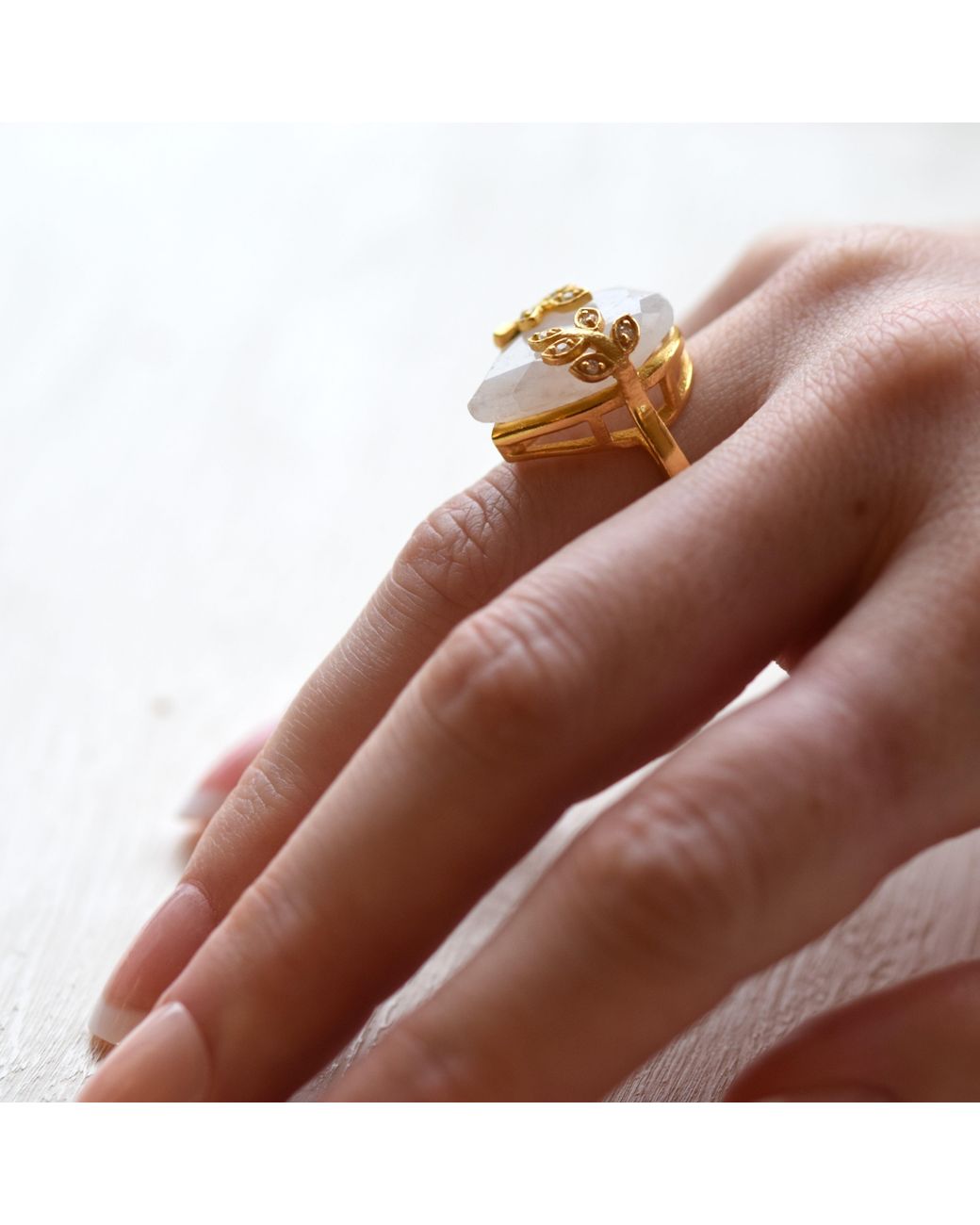 GEM BAZAAR Metallic Lace Ring