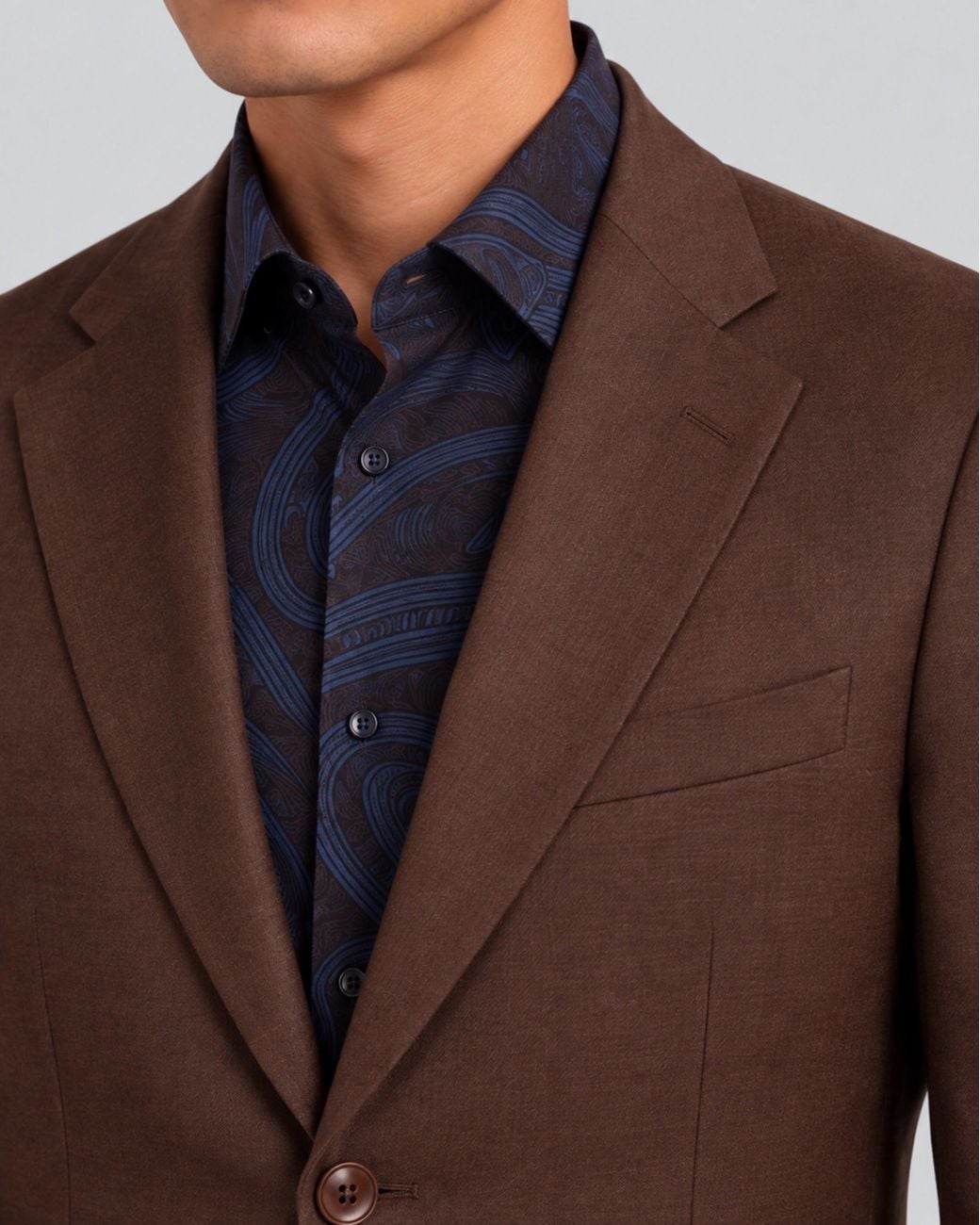 Lords of Harlech Josh Brownie Stretch Tailored Blazer for men