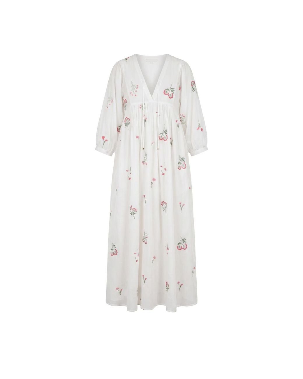 Adrift Clothing White Cairo Boho Dress