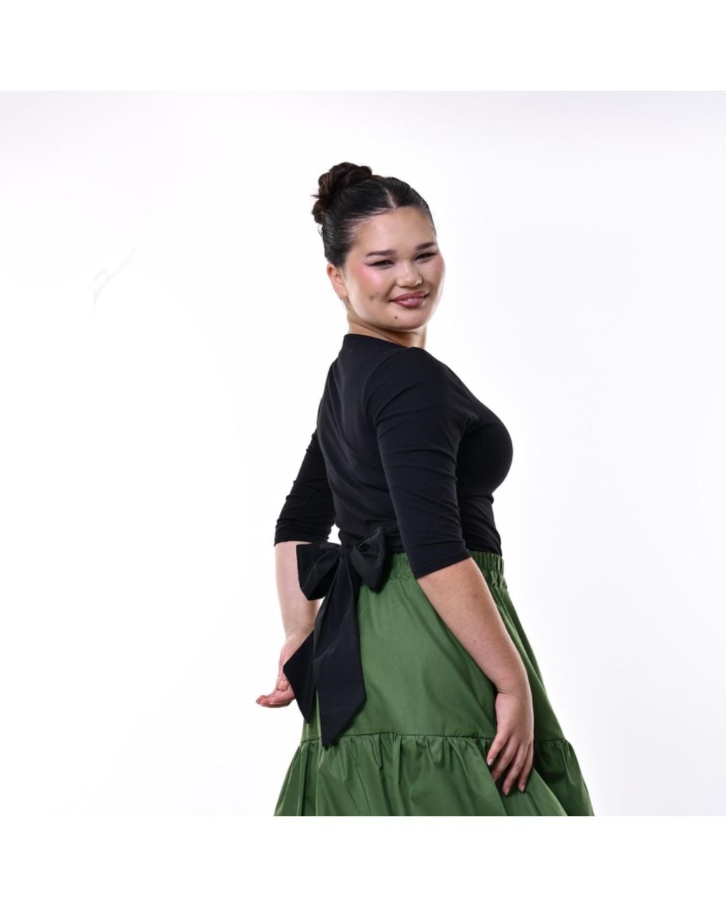 Frock Tales Black Primrose Top With Bow