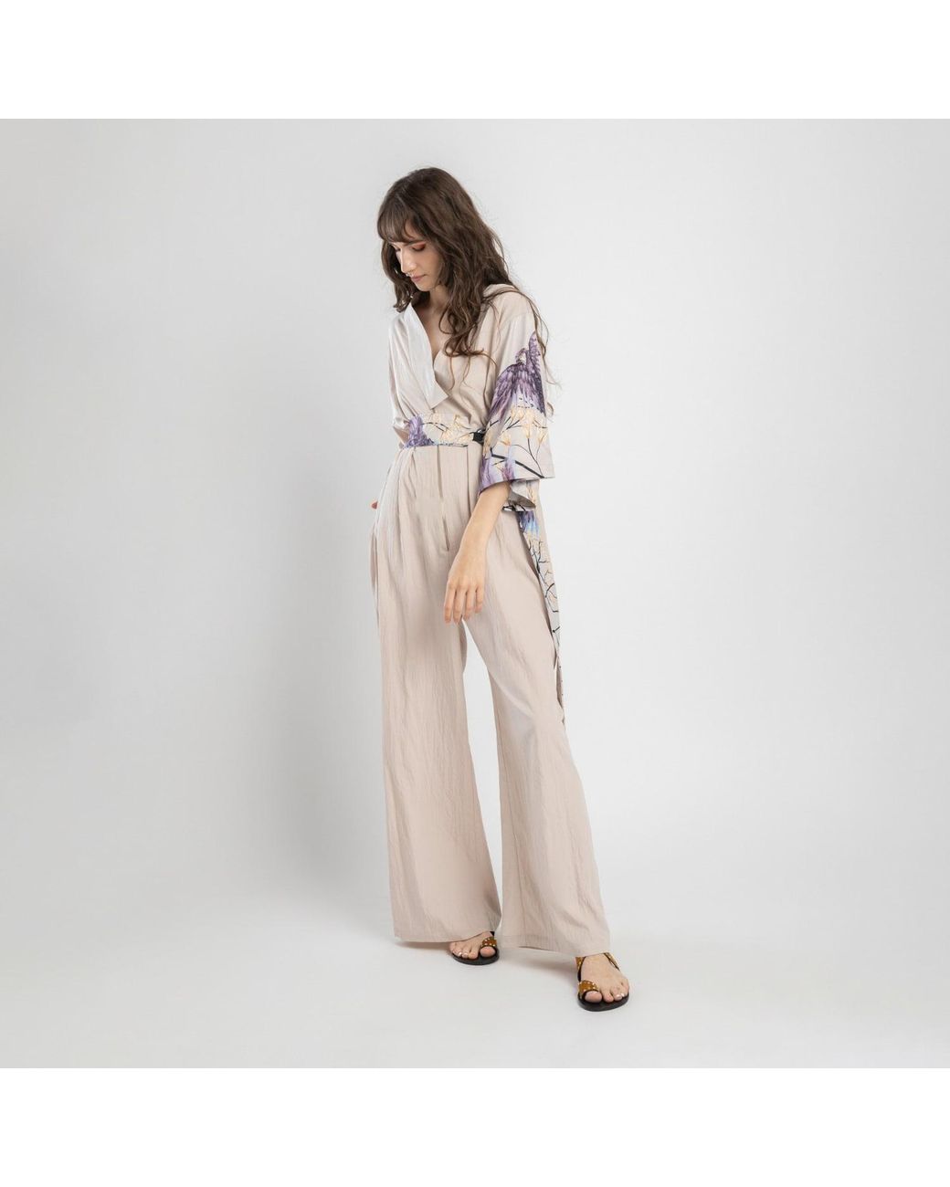 ARTISTA Gray Neutrals Charm Jumpsuit