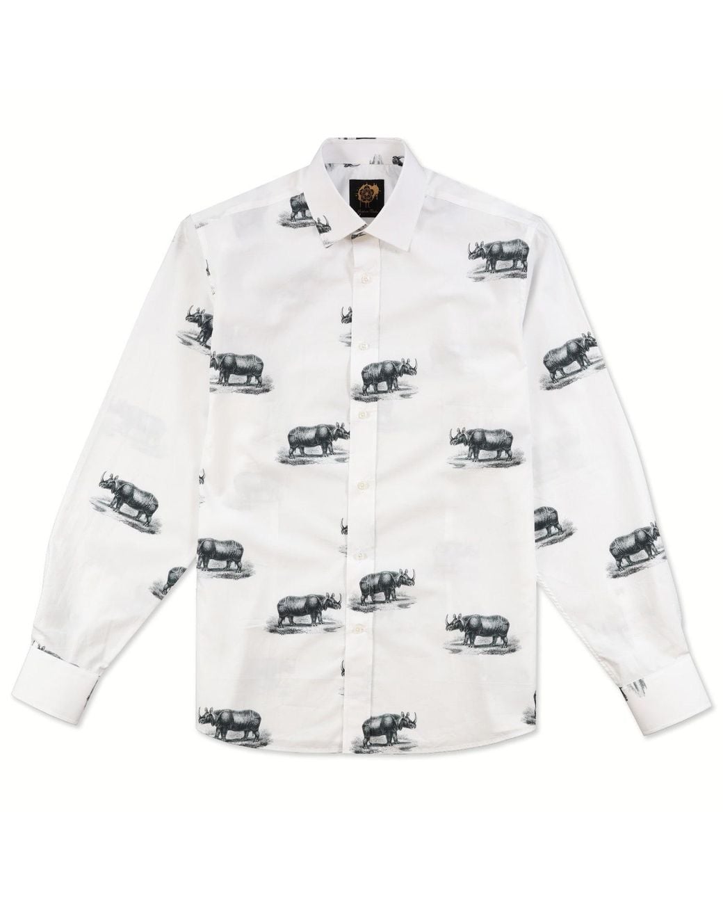 Gresham Blake White Rhino Shirt for men
