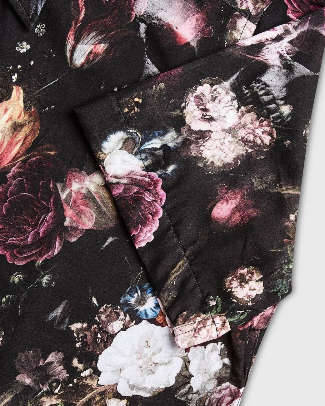 Blake Mill Black Dark Bloom Short Sleeve Shirt for men
