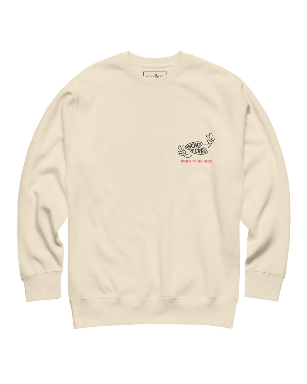 Anchor and Crew Neutrals Natural Ripe Avocado Dial-A-Local Organic Cotton Sweatshirt for men