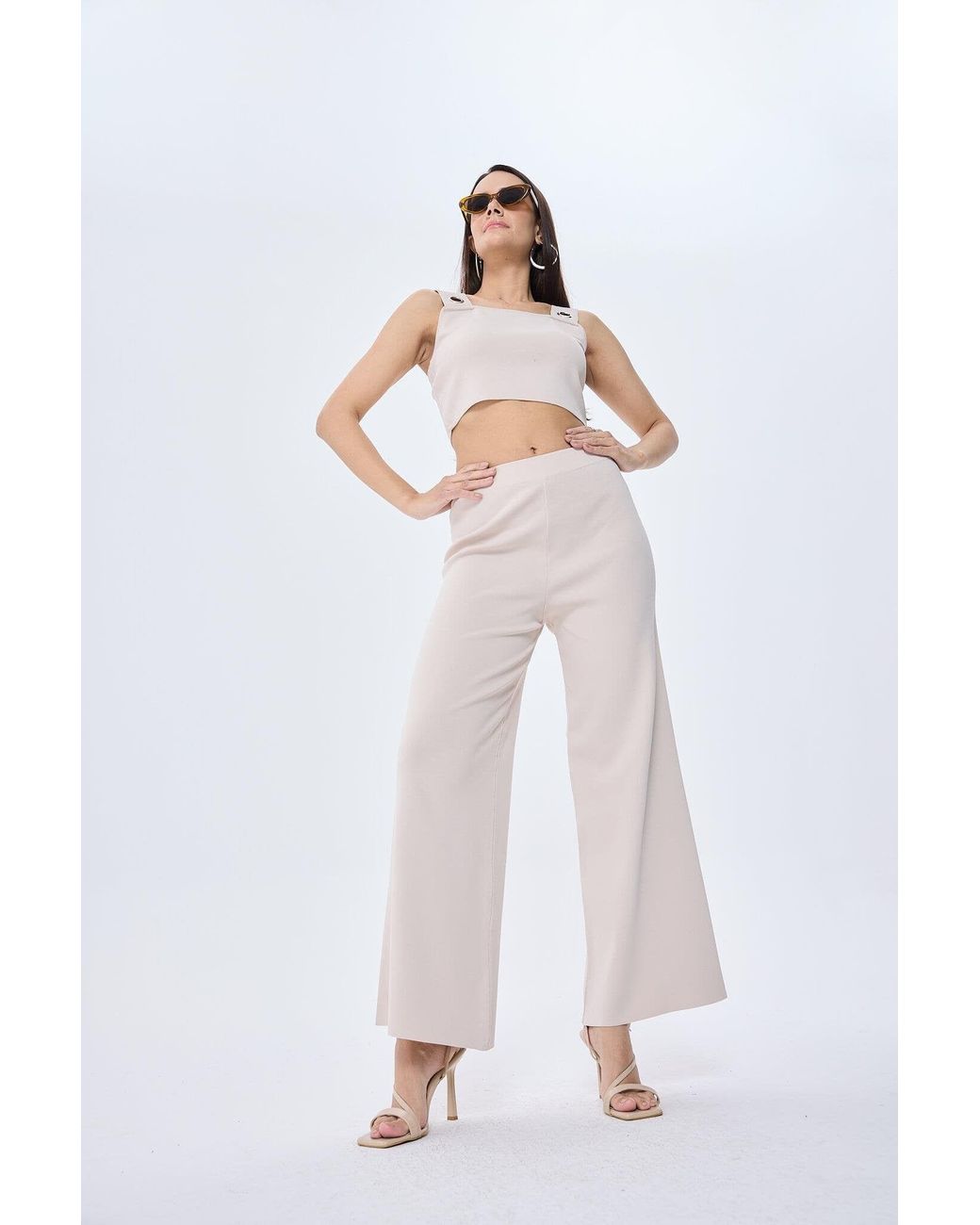 Peraluna Pink Neutrals Martha Knit Bralette