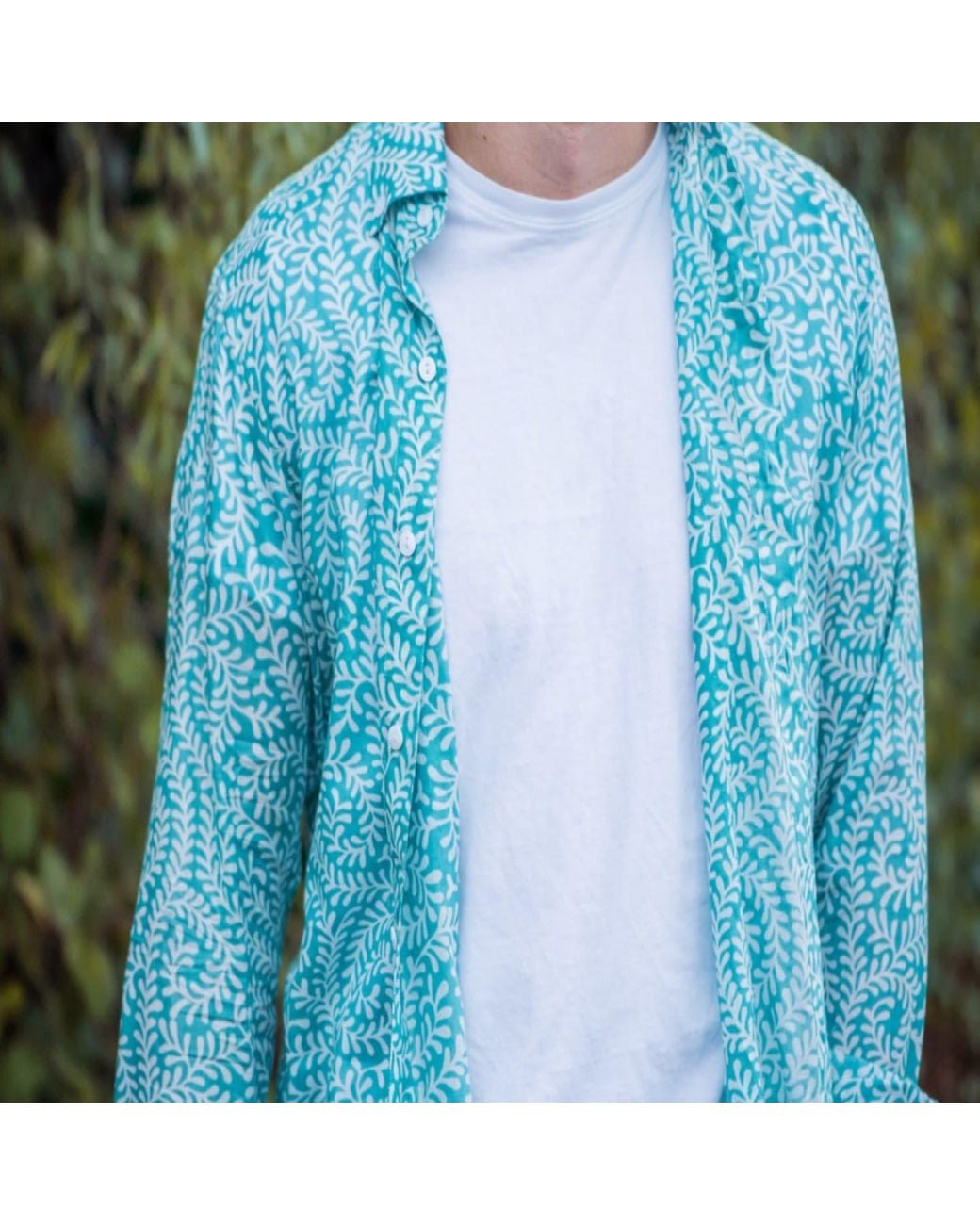 Jago's Tribe Blue Ocean Drift Shirt for men