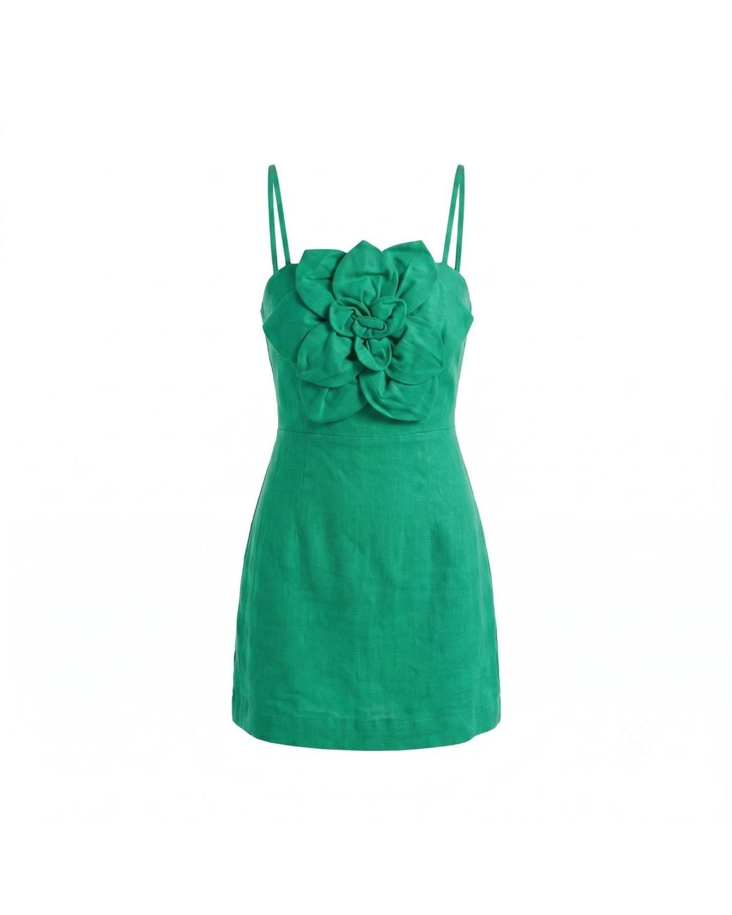 Yumi Kim Green Alina Linen Dress