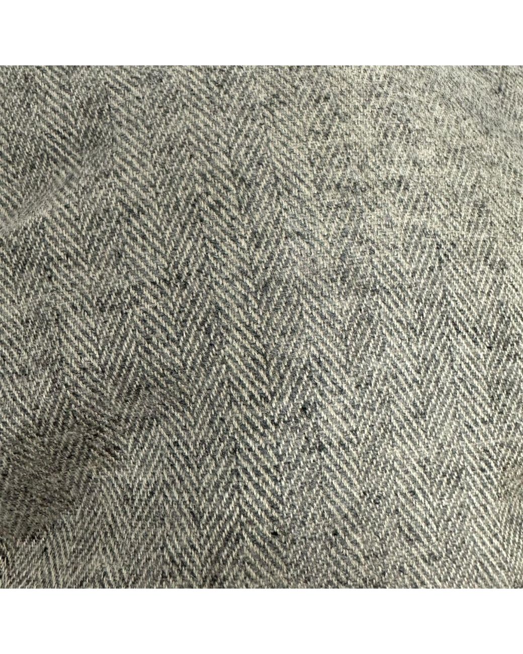 Kinalba Gray Herringbone Cashmere Baker Boy Cap for men
