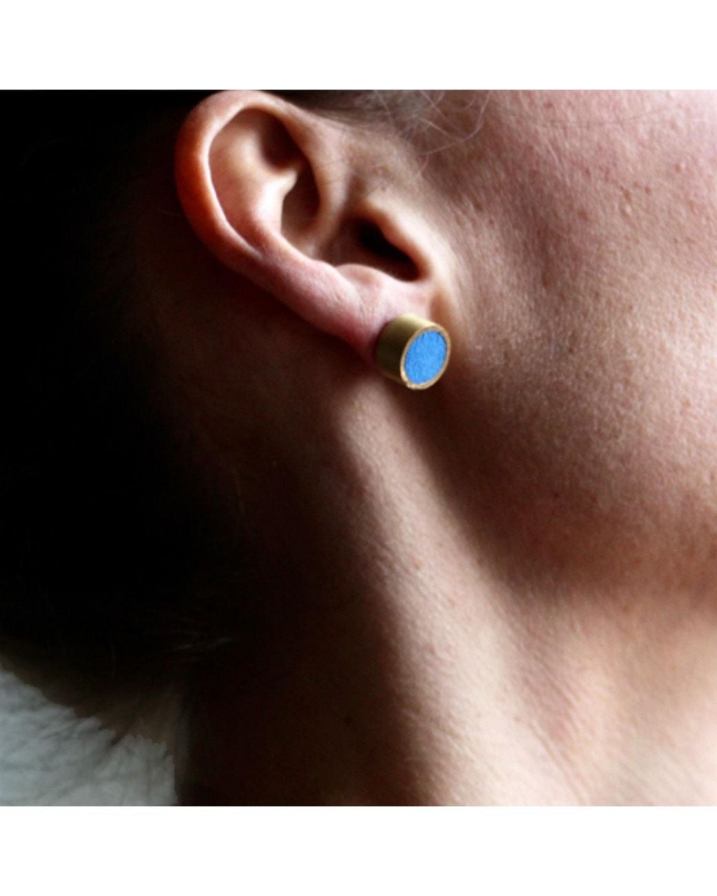 Svetlana Vukov White Cube Stud Earrings