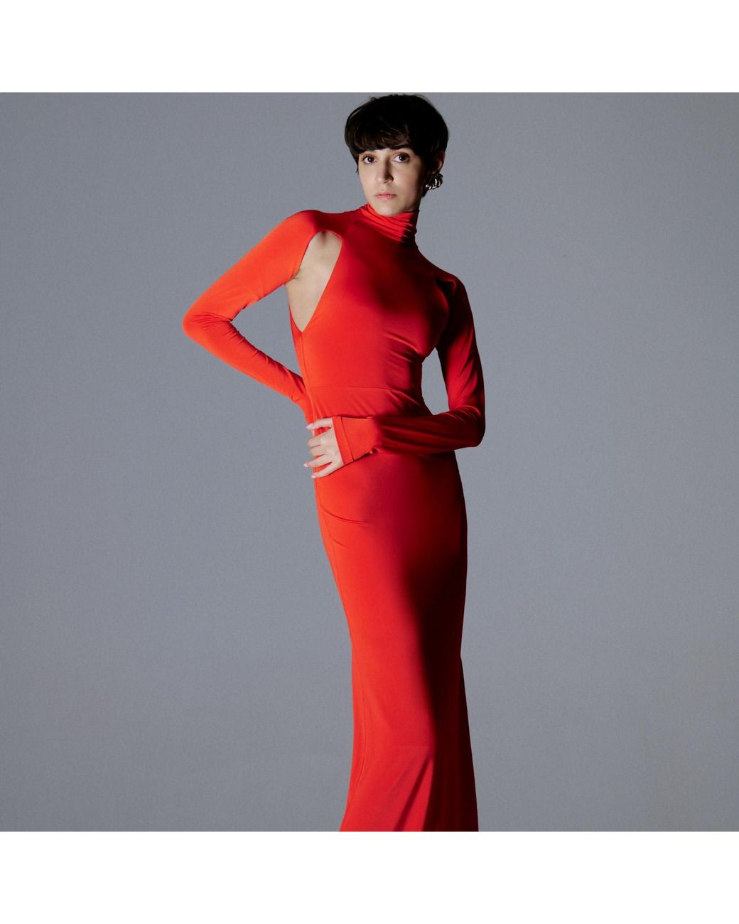 Herfetch Red Maxi Scarlet Dress