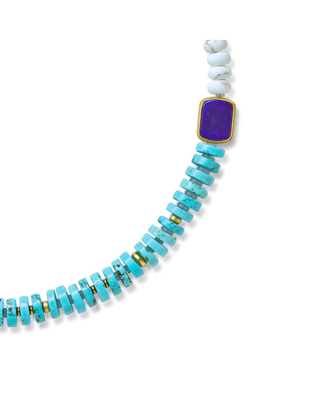 Bombyx House Blue Lapis Color Block Necklace