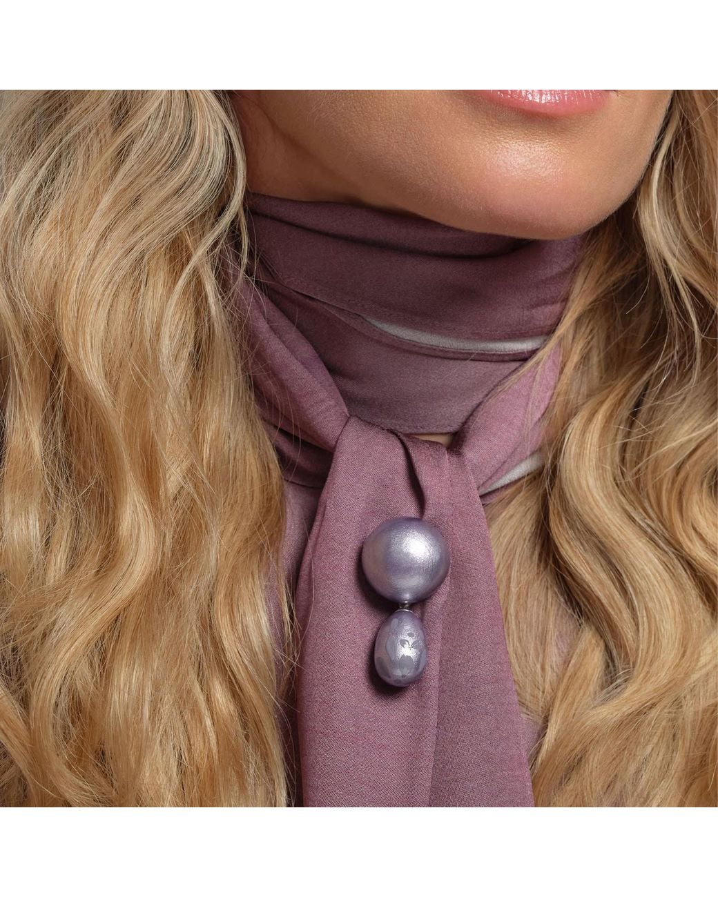 Saule Label Purple Calista Brooch