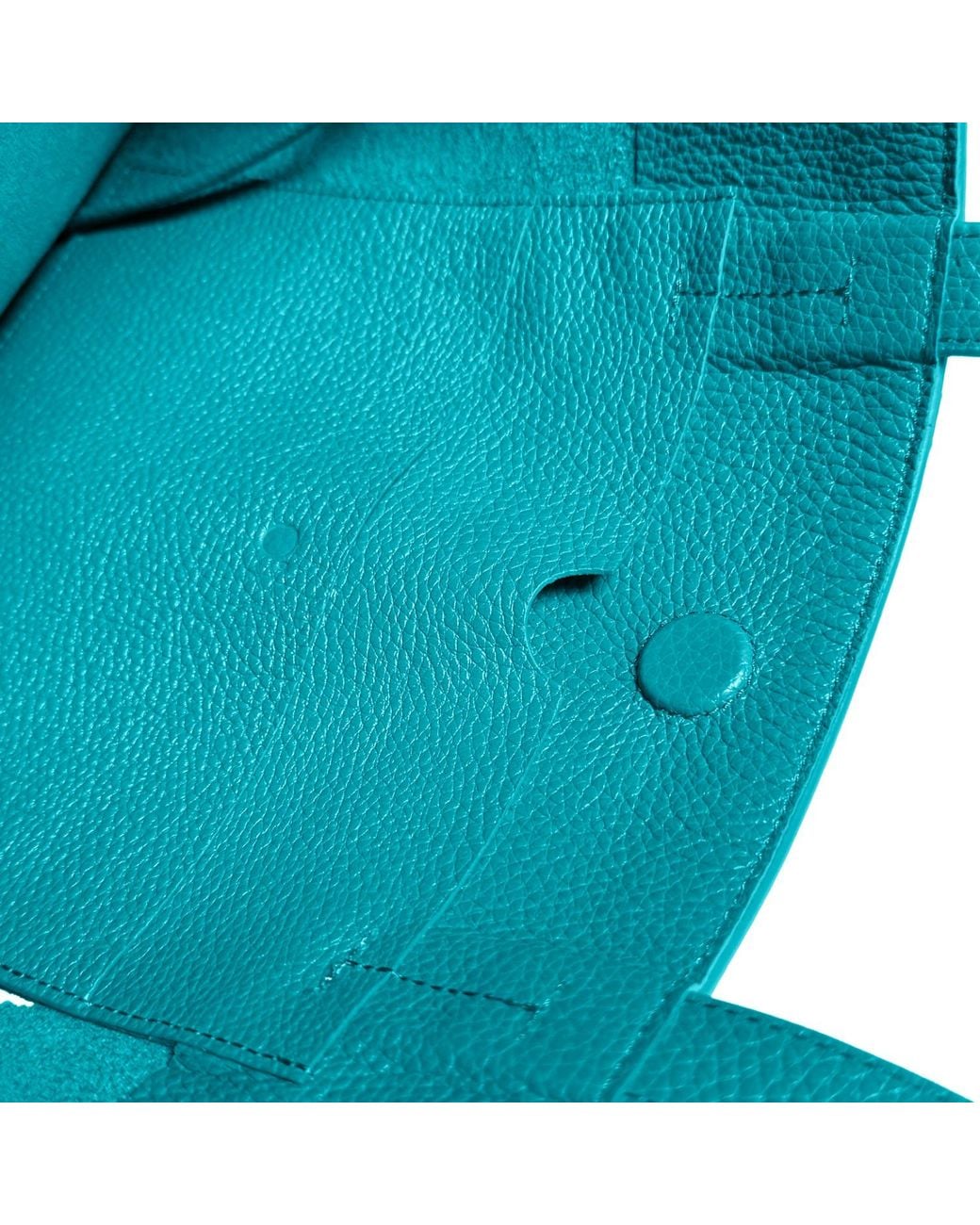 godi. Blue The Ivy Handmade Leather Tote Bag