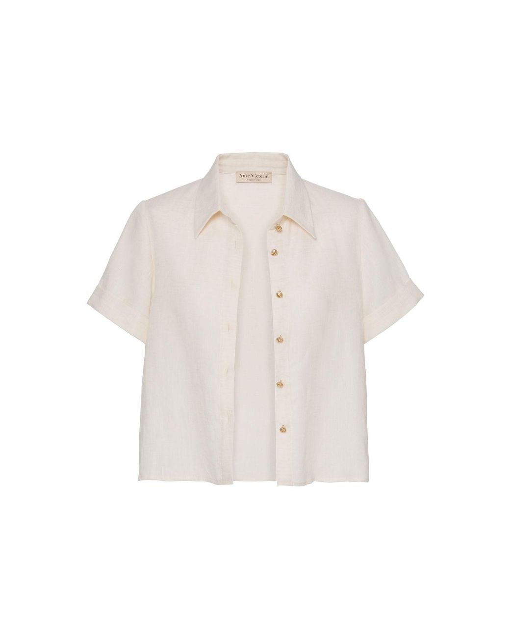 Anse Victorin Natural Sarah Linen Shirt
