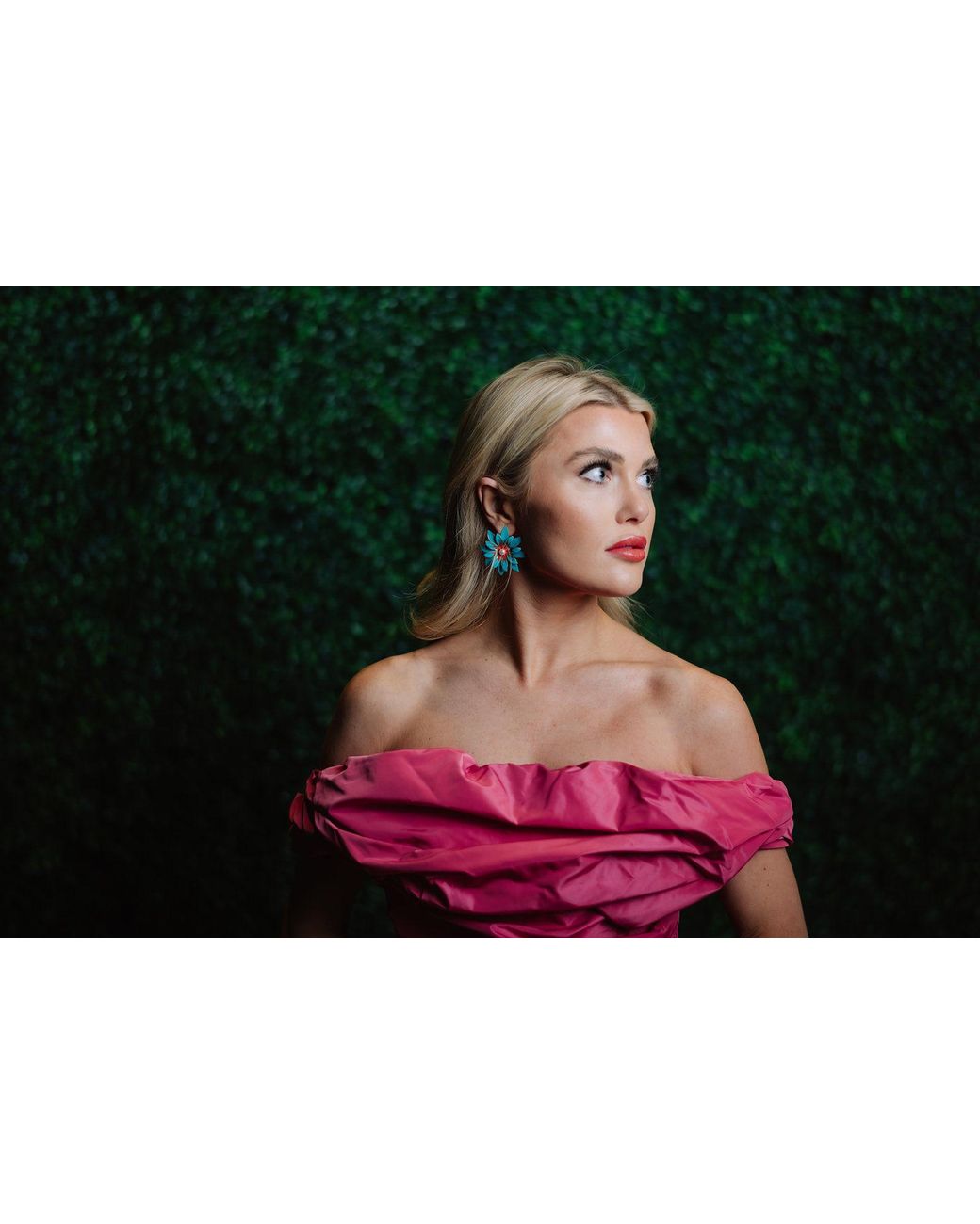 The Pink Reef White Hand Painted Azalea Earrings